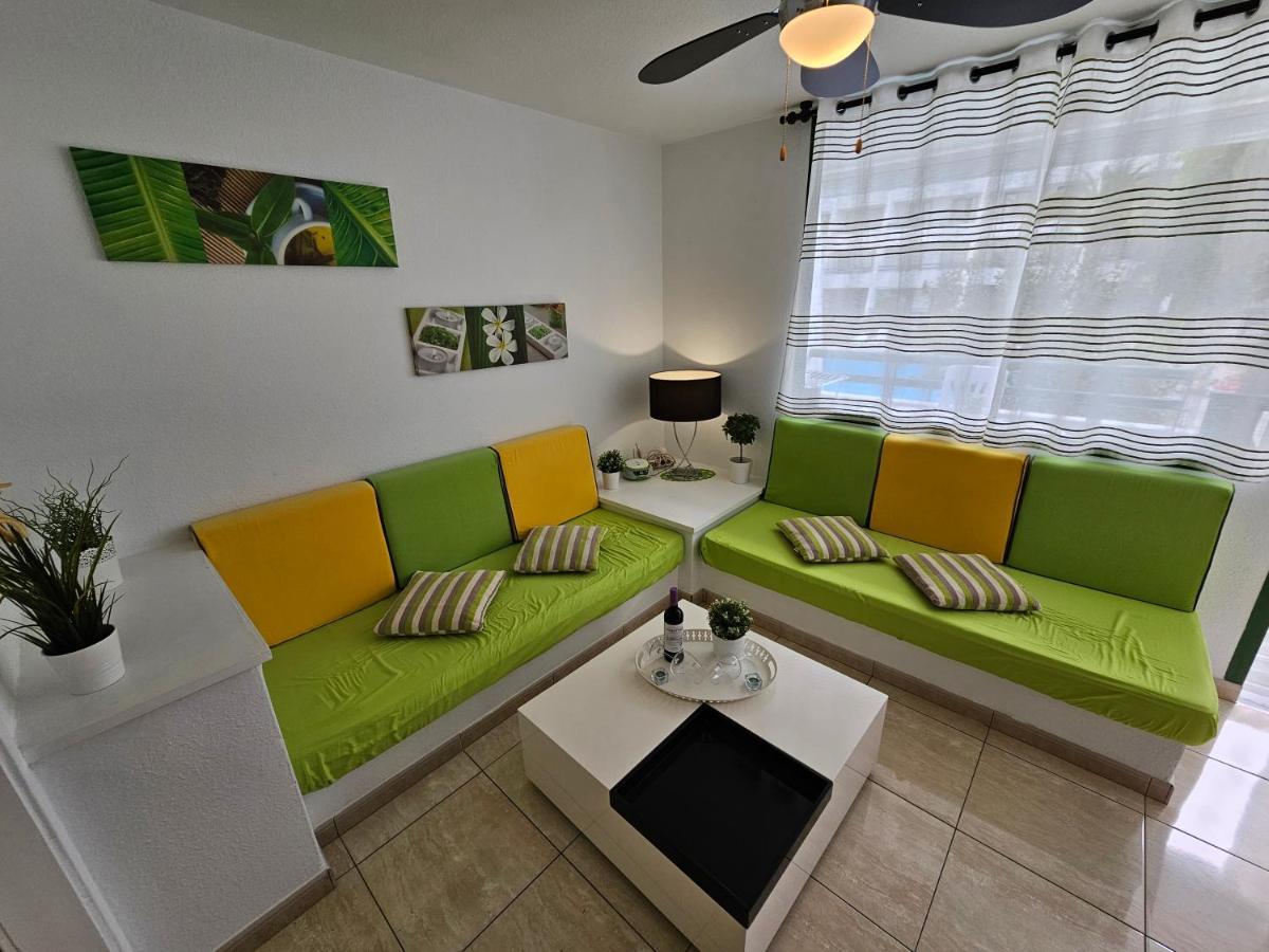 Casa Palmera 3 Only 150 Metres To The Beach, Heated Pool, Wifi, Sat-Tv, Balcony Арона Экстерьер фото